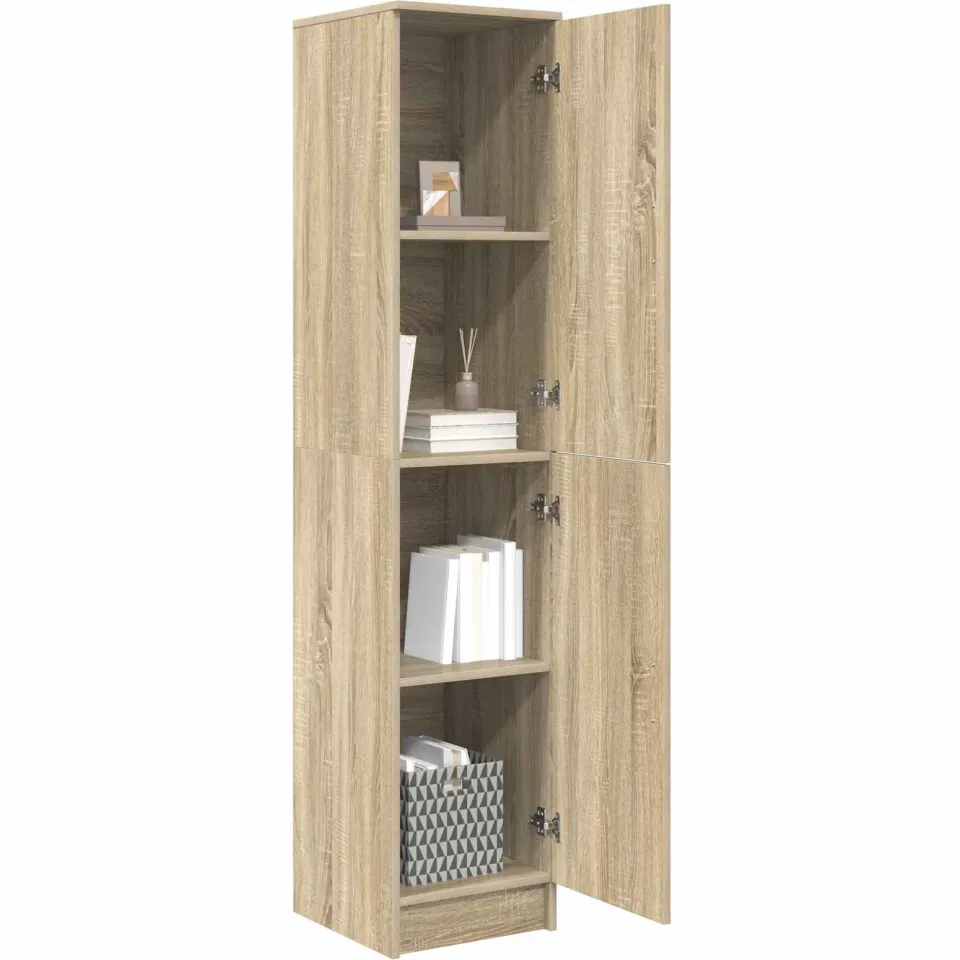 vidaXL Hoge kast Sonoma Eiken 35 x 39 x 168 cm Bruin
