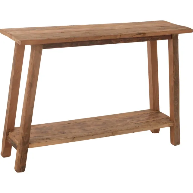 J-Line console Vierkant - hout - naturel