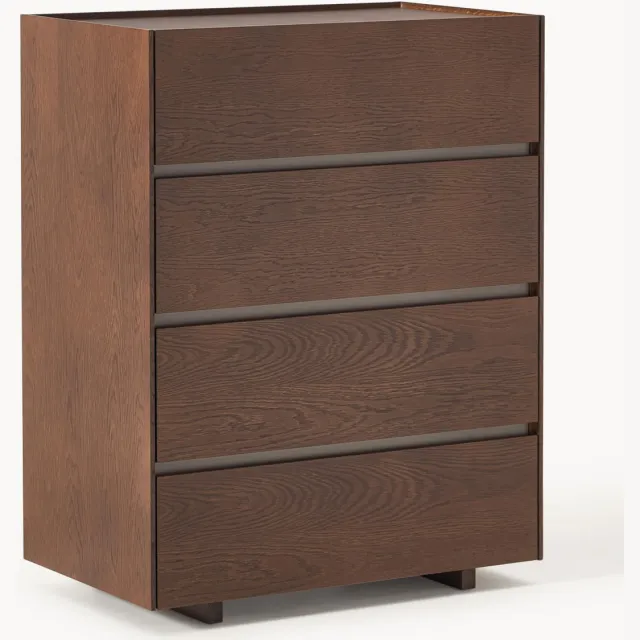 Westwing Collection Houten ladekast Larsen Bruin