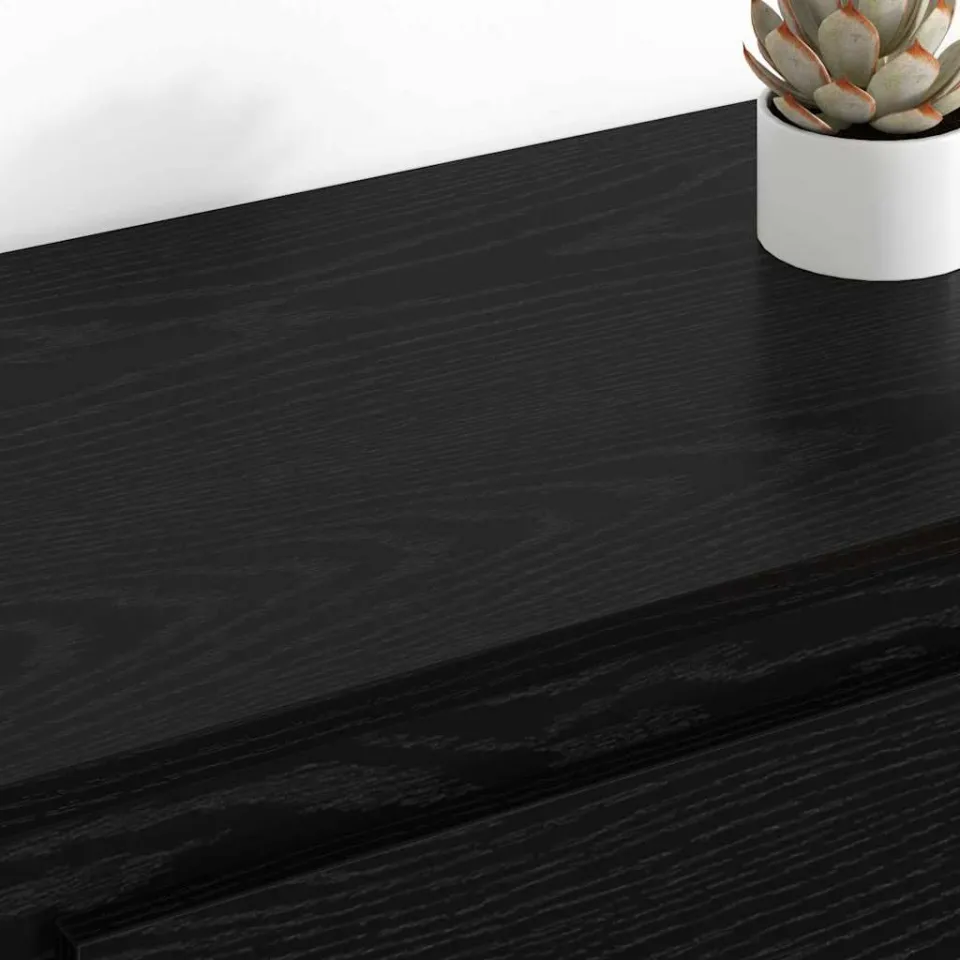 vidaXL Dressoirs 2 st Zwart Eiken 70 x 35,5 x 67,5 cm Bewerkt hout, foto 4