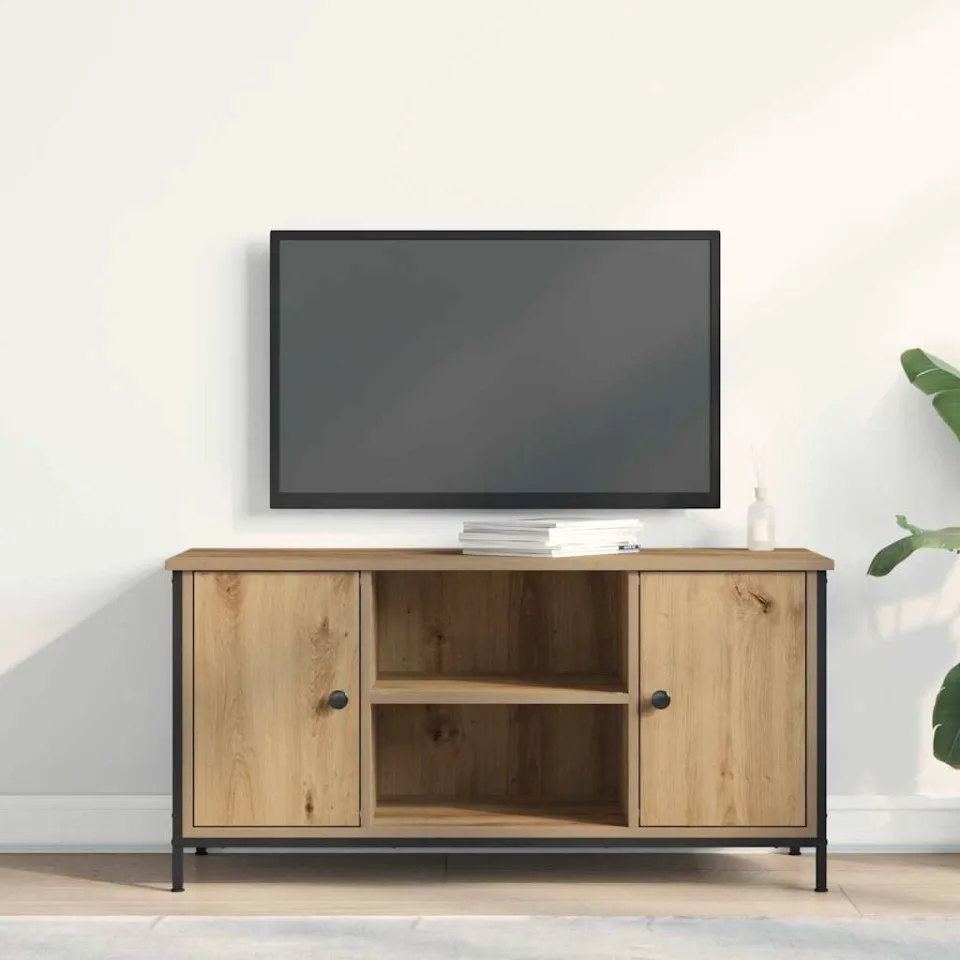 vidaXL TV-kast 100 x 40 x 50 cm artisanaal eikenkleurig Bewerkt hout, foto 4