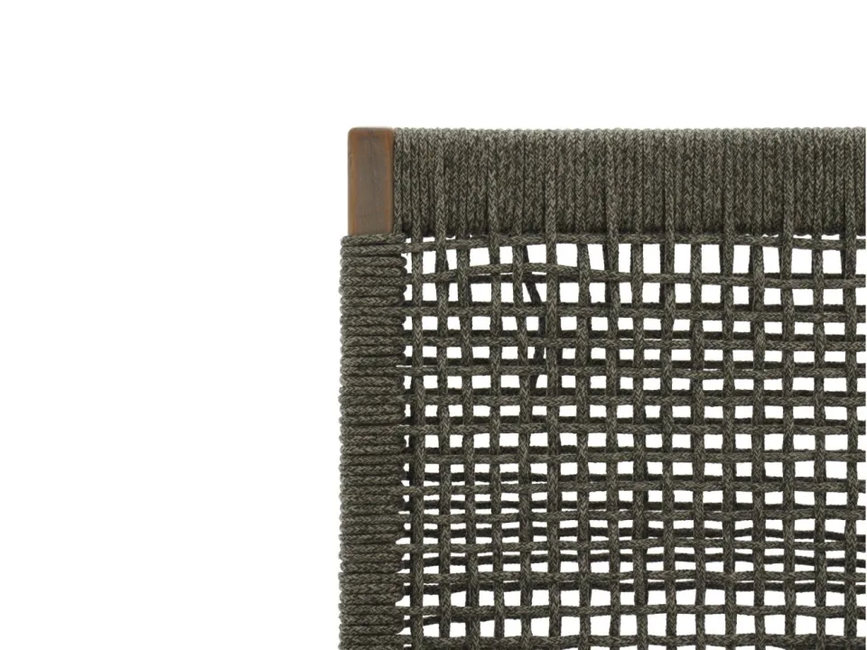 ROUGH Furniture ROUGH Batang Rope dining tuinstoel stapelbaar grijs, foto 4
