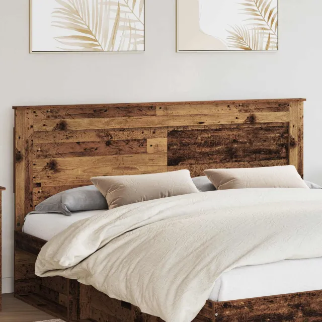 vidaXL Hoofdbord Oud Hout Bewerkt hout Bruin