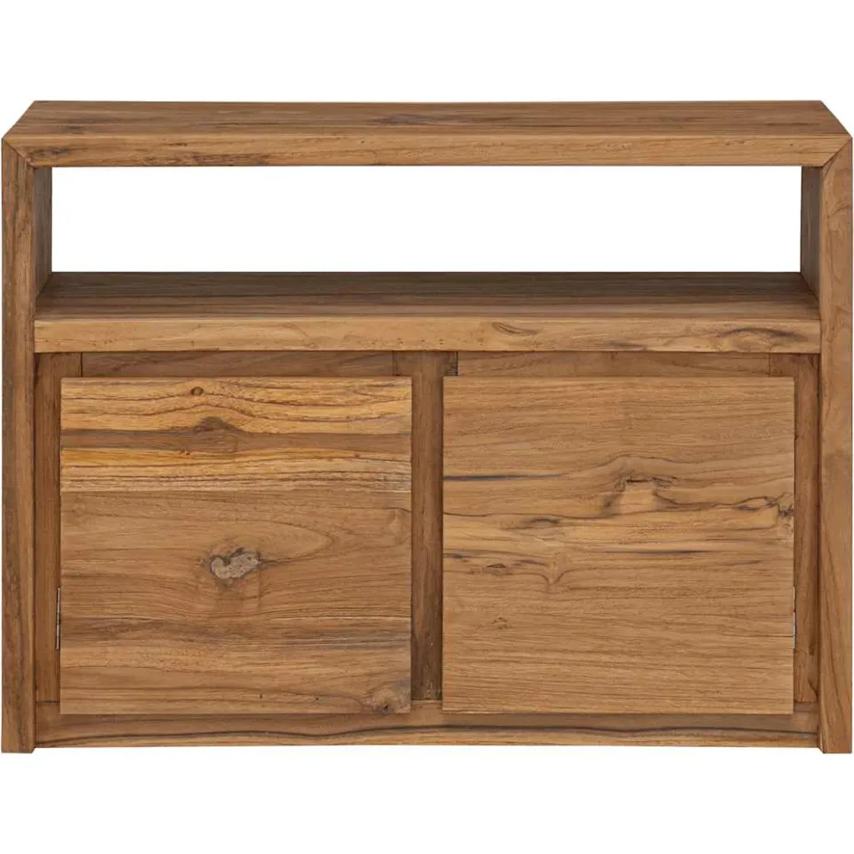 vidaXL Dressoir 80x30x60 cm massief teakhout bruin, foto 3