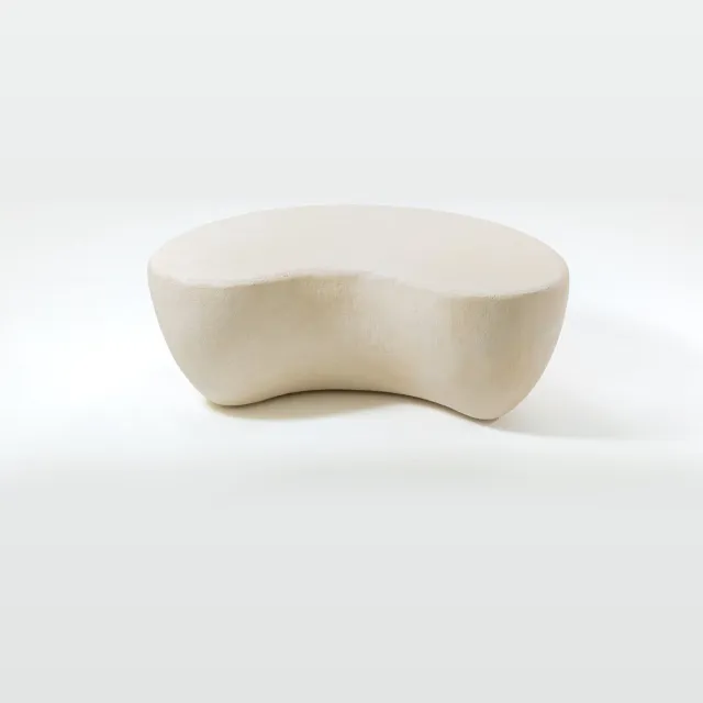 Canal Living De Menthe koffietafel - 99 x 71 x 34 cm - Salontafel - Betontafel - Bijzettafel Wit