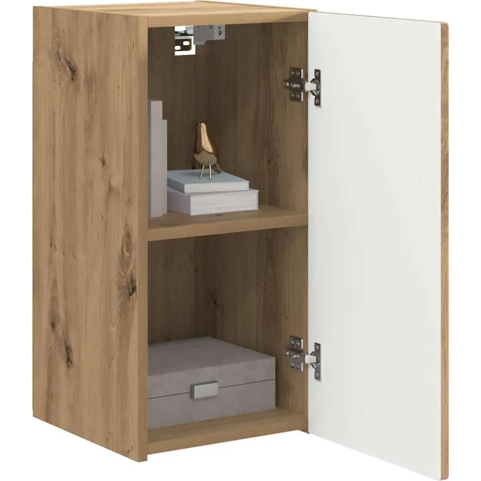 vidaXL TV Wandkast 30 x 31 x 60 cm Ambachtelijk eiken Bewerkt hout Bruin