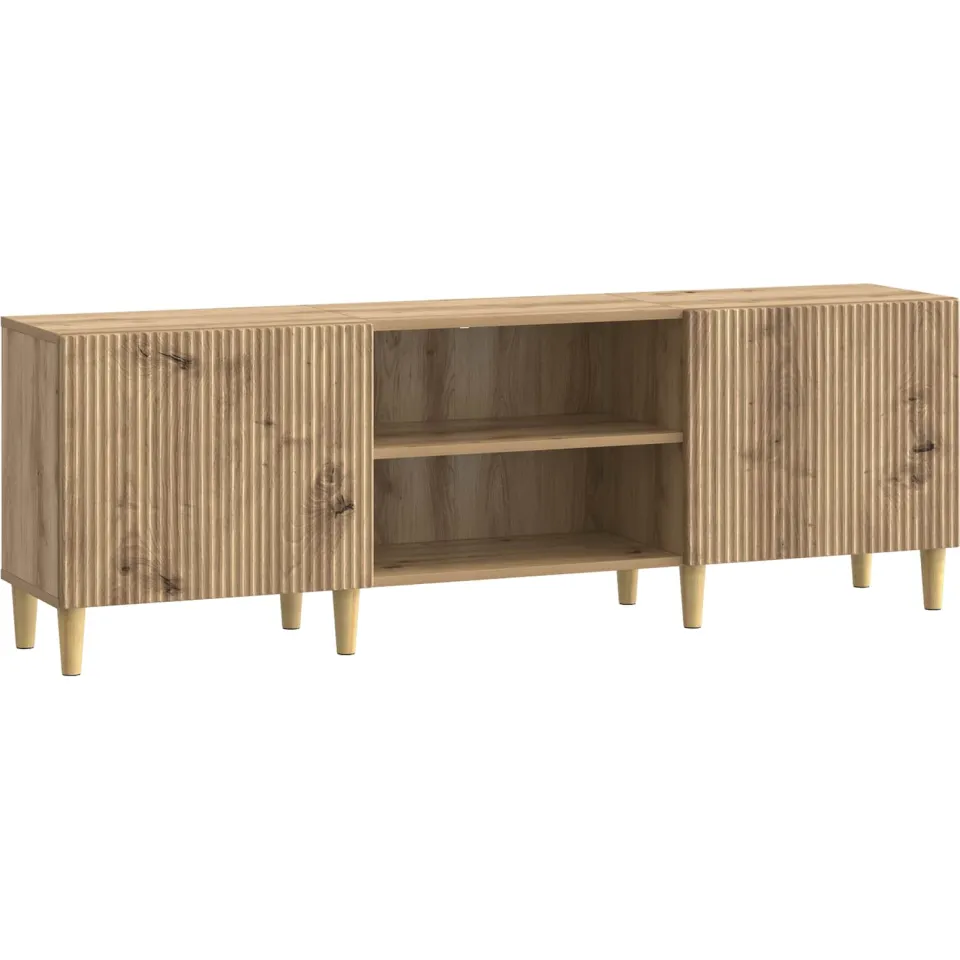 vidaXL TV-kast 150 x 31 x 50 cm Artisanaal eiken Bewerkt hout Bruin