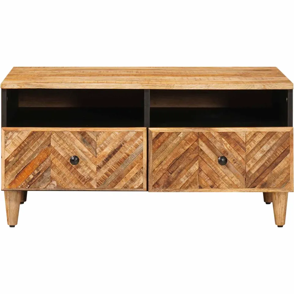 vidaXL Salontafel Bruin 80 x 54 x 40 cm Massief Mango Hout, foto 3