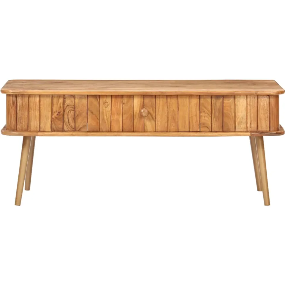 vidaXL Salontafel 100x50x40 cm massief acaciahout bruin, foto 2