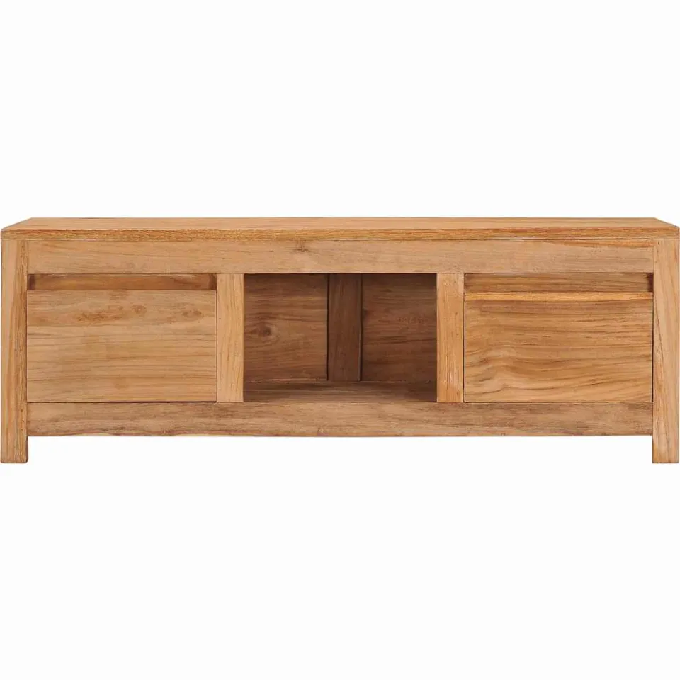 vidaXL Tv-meubel 100x30x35 cm massief teakhout bruin, foto 2