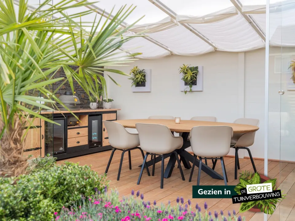 Hartman tuinmeubelen Hartman Le Soleil Element dining tuinstoel taupe, foto 4