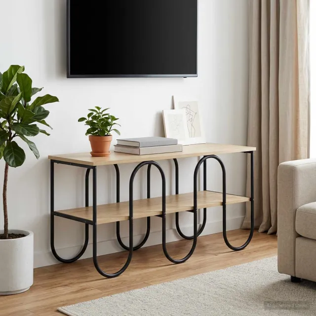 vidaXL TV-standaard 100 x 40 x 50 cm Sonoma Eiken Bewerkt hout, foto 2