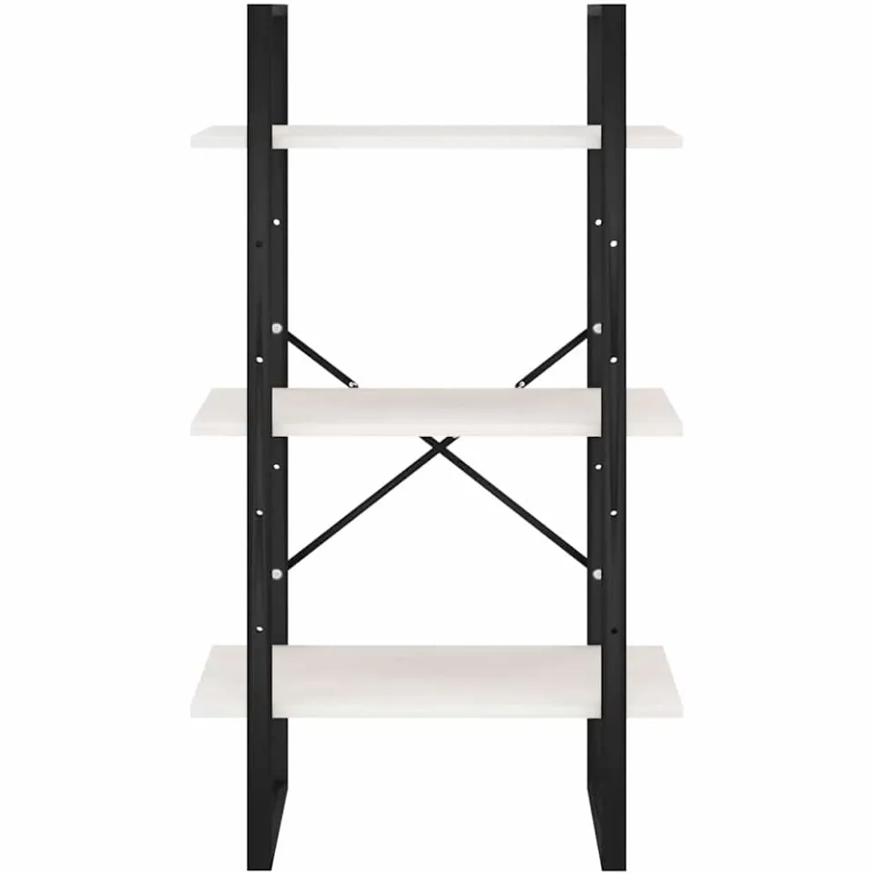 vidaXL Opbergrek 60x30x105 cm massief grenenhout wit, foto 4