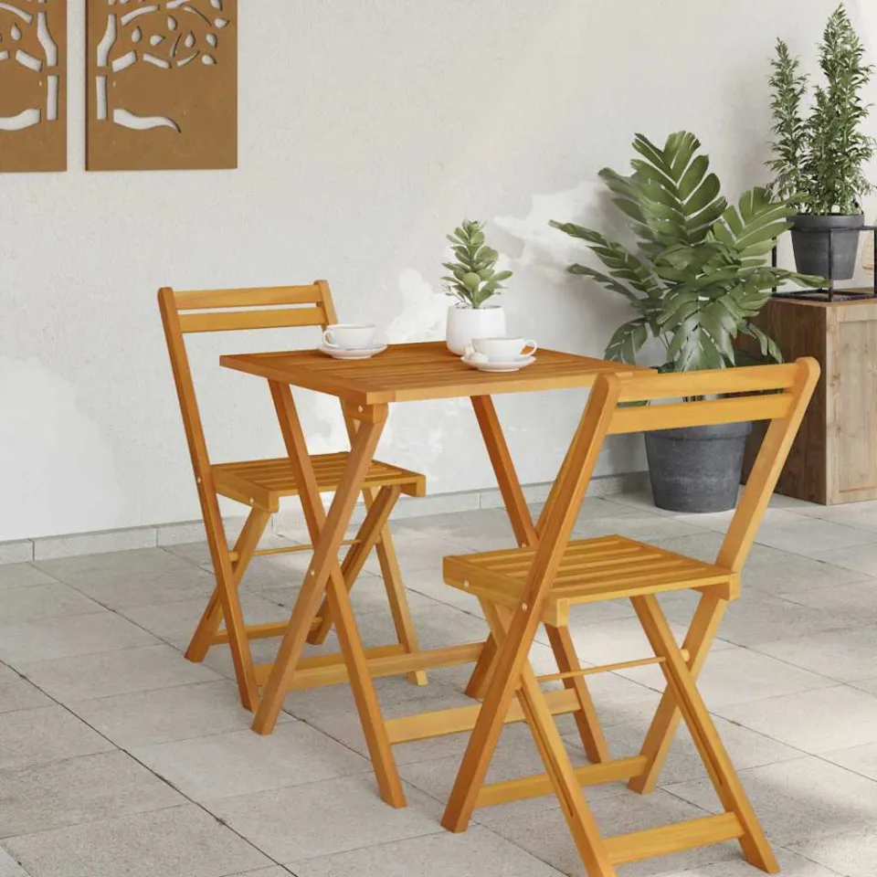 vidaXL Tuinstafel Naturel 60 x 60 x 72 cm Massief Acaciahout, foto 3