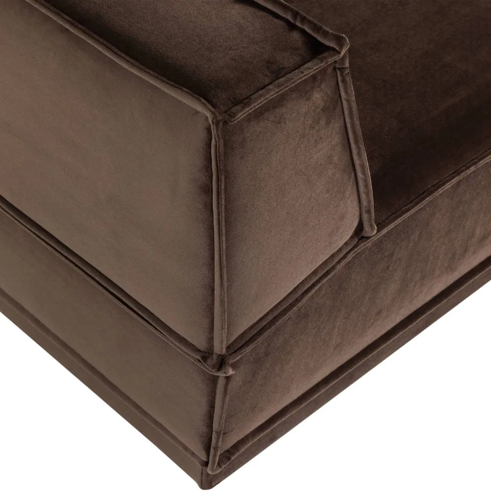 WOOOD Manu Chaise Longue Bank - Grove Chenille - Naturel - 73x286x160, foto 6