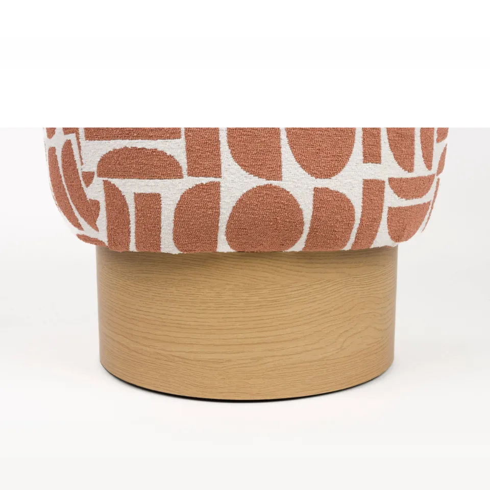 Housecraft Living poef Cyril terra/naturel, foto 4