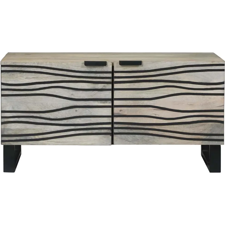 vidaXL Salontafel Wit 80 x 50 x 40 cm Bewerkt hout, foto 3