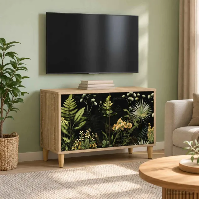 vidaXL Tv-meubel RHENEN 69 x 33 x 50 cm Sonoma Bewerkt hout bruin, foto 2