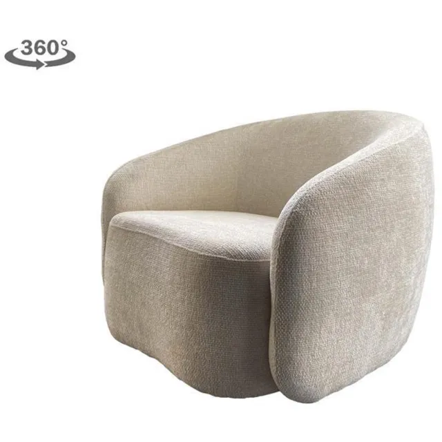 Tower Living Castro draaifauteuil - ivoor