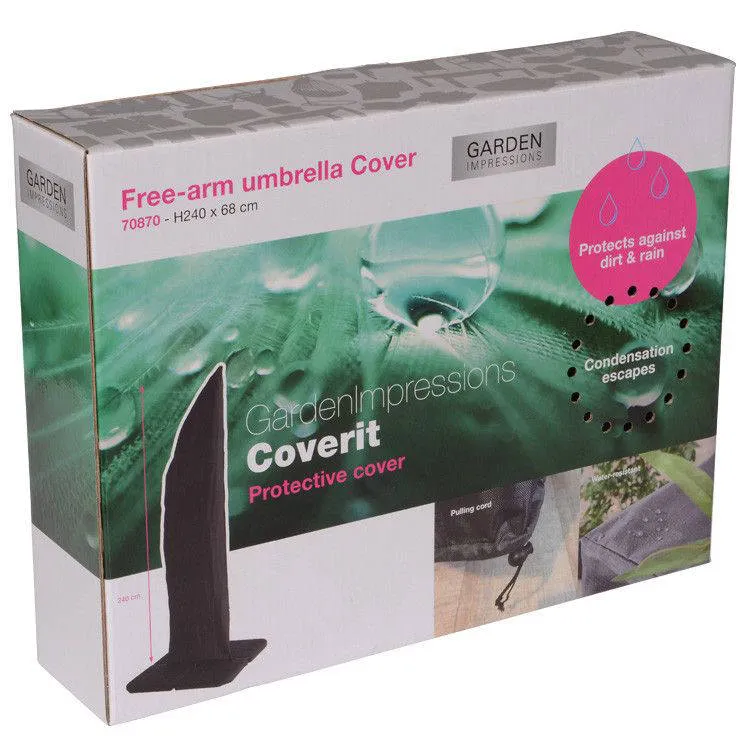 Garden Impressions Coverit free-arm parasolhoes donkergrijs, foto 2