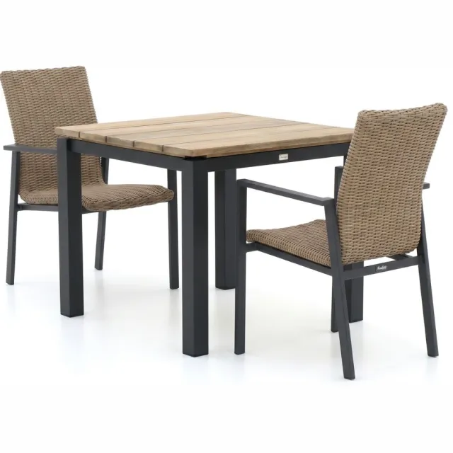 Manifesto Furniture Manifesto Villongo/Lagundo 90cm dining tuinset 3-delig stapelbaar, foto 2