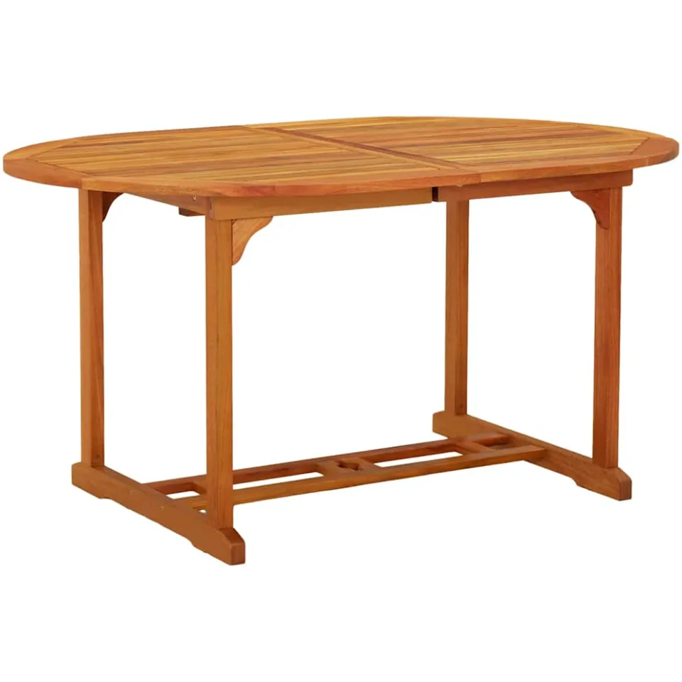 vidaXL Tuintafel 200x100x75 cm massief eucalyptushout bruin, foto 3
