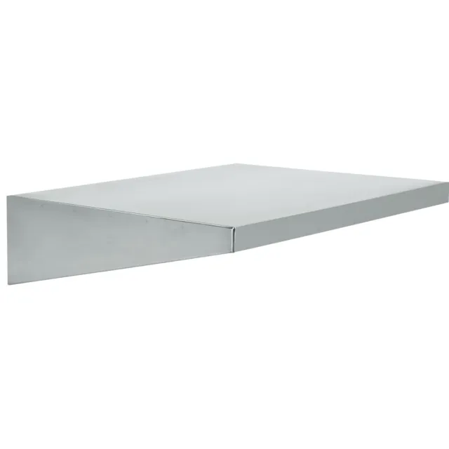 PULSIVA Wandplank Tio; 63x16x50 cm (BxHxD); zilver