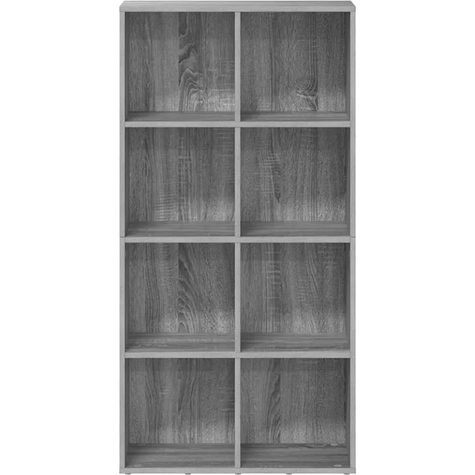 vidaXL Boekenkast 66x30x130 cm bewerkt hout sonoma grijs, foto 4