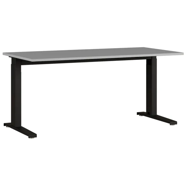 Bureau Ergonoma Lichtgrijs Zwart 160 CM