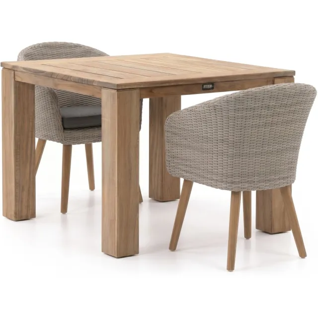 Intenso Furniture Intenso Tropea/ROUGH-X 100cm dining tuinset 3-delig, foto 2
