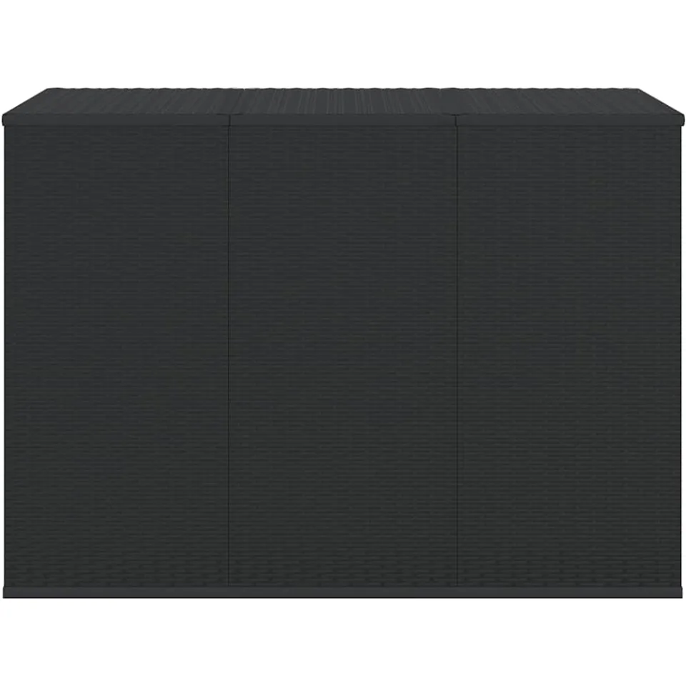 vidaXL Tuinbox 145x100x103 cm polyetheen rattan zwart