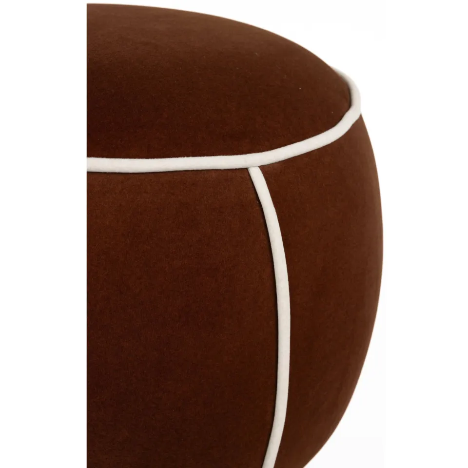 Housecraft Living Marina Poef Rond 45 cm Rood, foto 6