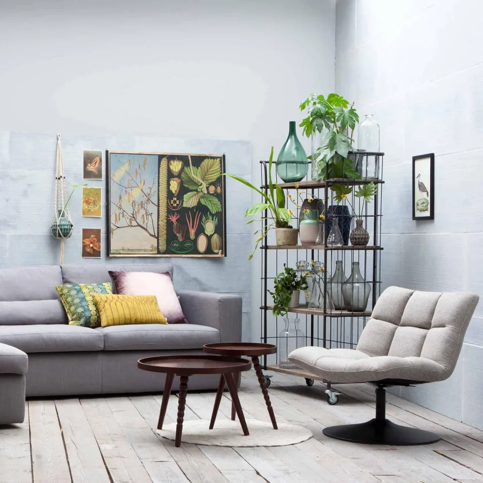Dutchbone fauteuil Bar Lounge lichtgrijs, foto 4