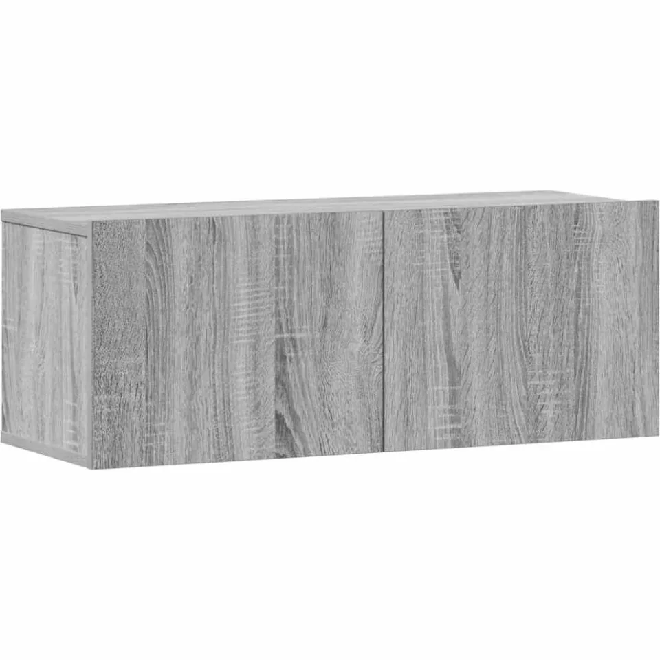 vidaXL 3-delige Tv-meubelset bewerkt hout grijs sonoma eikenkleurig, foto 3