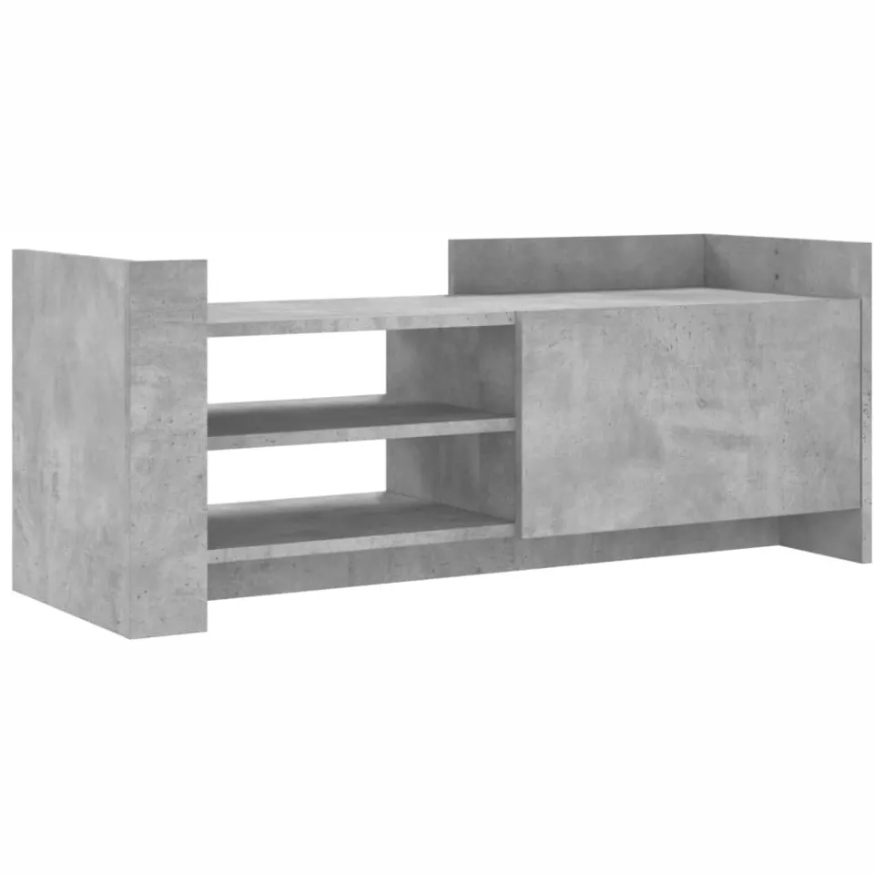 vidaXL Tv-meubel 100x35x40 cm bewerkt hout betongrijs