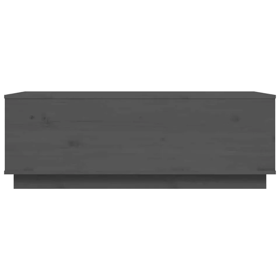 vidaXL Salontafel 100x50x35 cm massief grenenhout grijs