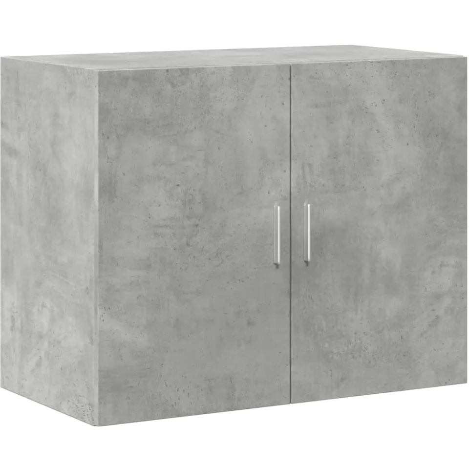 vidaXL Wandkast 80x42,5x64 cm bewerkt hout betongrijs