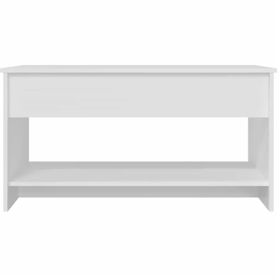 vidaXL Salontafel 102x50x52,5 cm bewerkt hout wit, foto 3