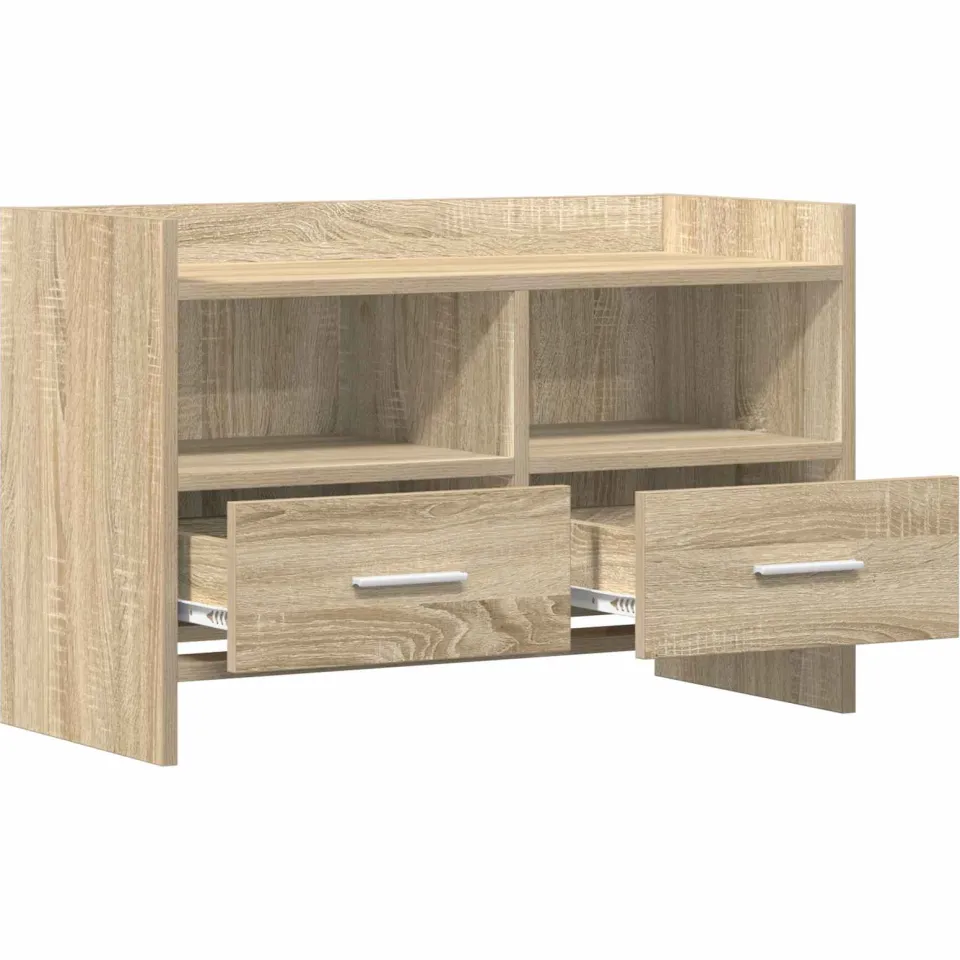 vidaXL TV-kast 71,5 x 33 x 47 cm Sonoma Eiken Bewerkt hout, foto 4