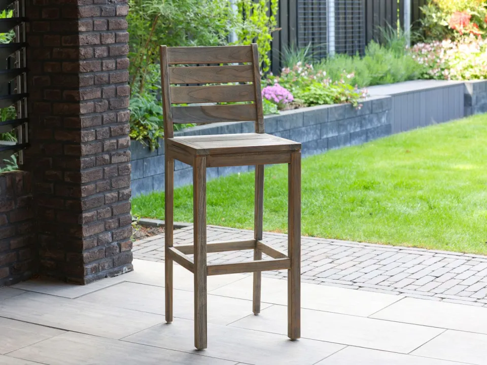 ROUGH Furniture ROUGH-S/ROUGH-X 80cm barset 3-delig bruin, foto 4