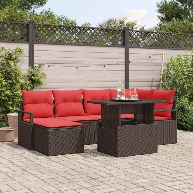 vidaXL Tuin Sofa Set 7 st Bruin [Synthetisch]: Poly Rattan, foto 2