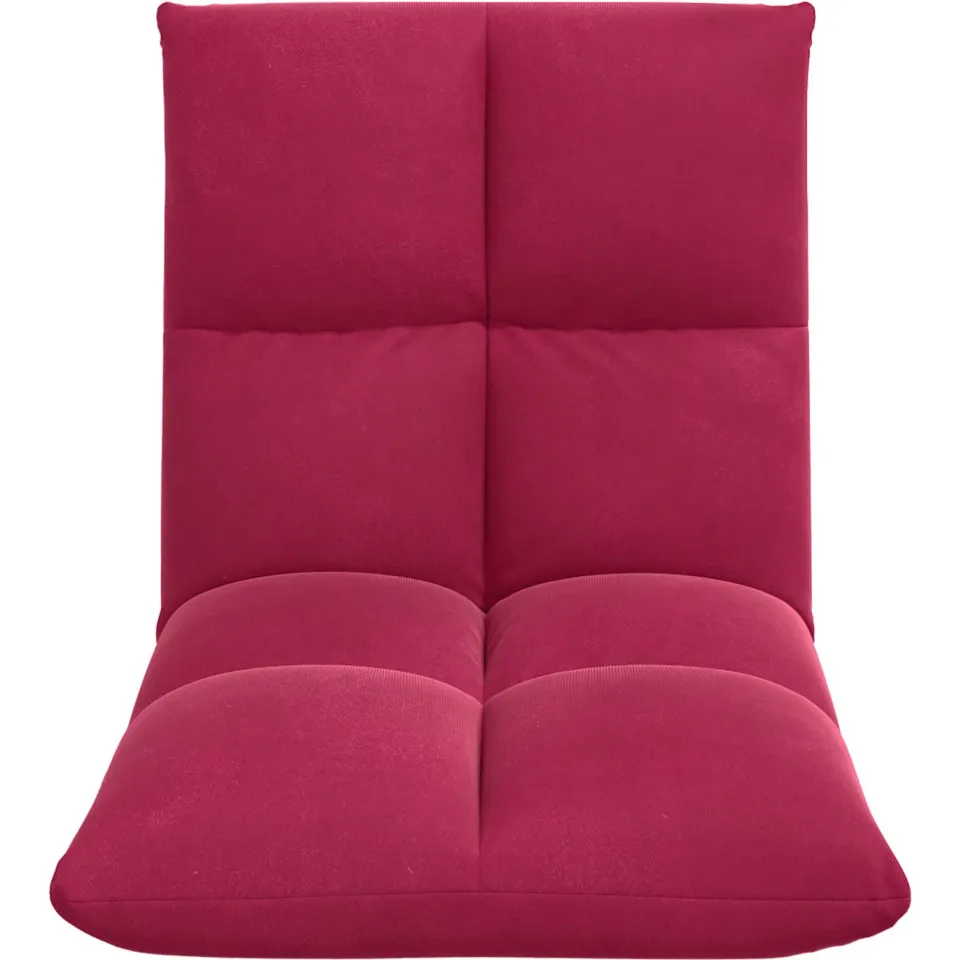 vidaXL Verstelbare vlo stoelen Wijnrood Fluweel, foto 4