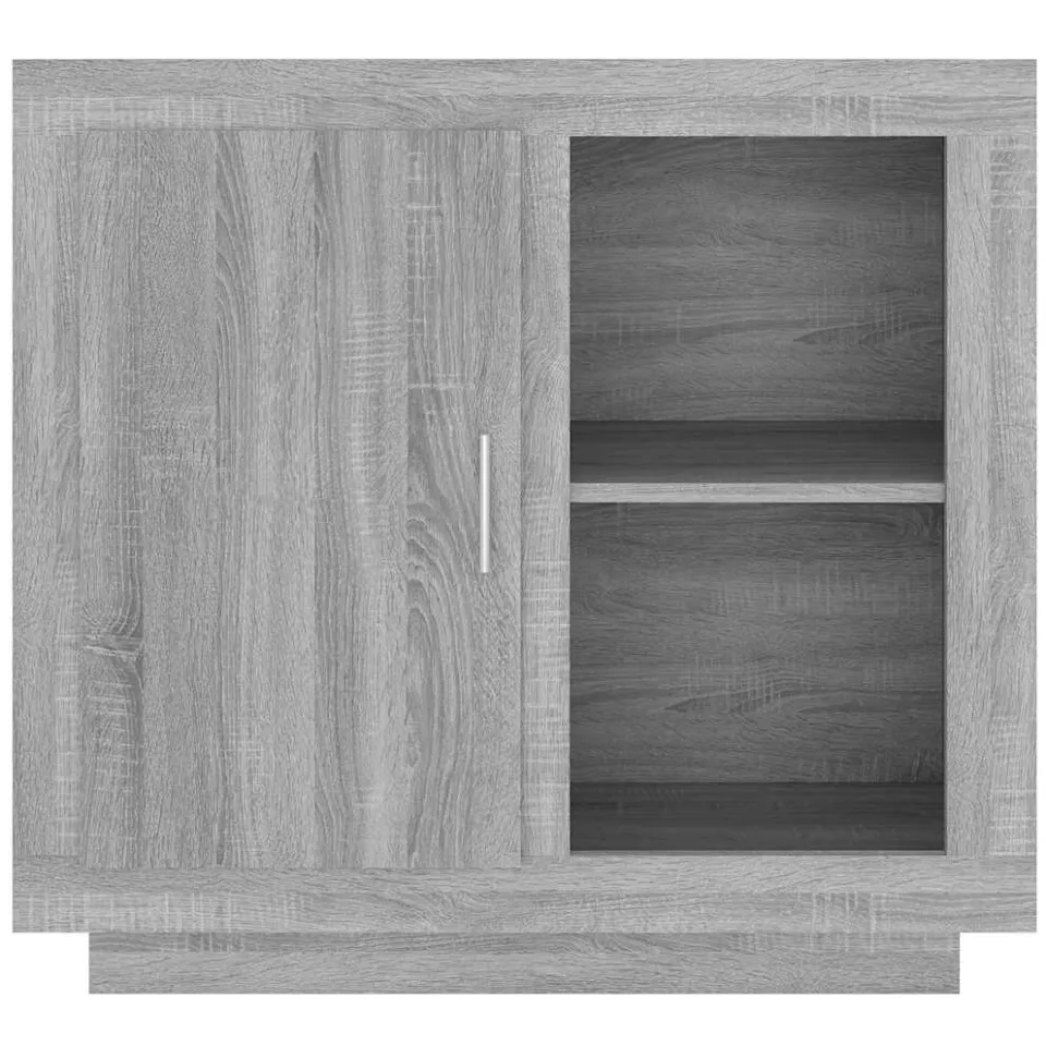 vidaXL Dressoir 80x40x75 cm grijs sonoma eikenkleurig, foto 4
