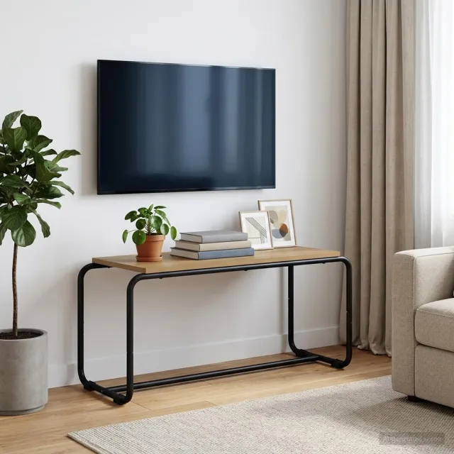 vidaXL TV-standaard 80 x 35.5 x 42 cm Artisanaal eiken Bewerkt hout, foto 2