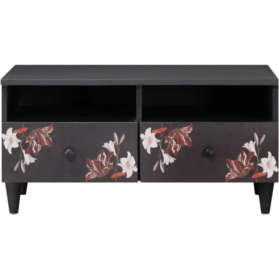 vidaXL Salontafel Multikleur 80 x 54 x 40 cm Massief Mango Hout meerkleurig, foto 3