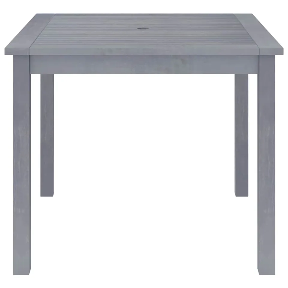 vidaXL Tuintafel 88x88x74 cm massief acaciahout grijs, foto 2