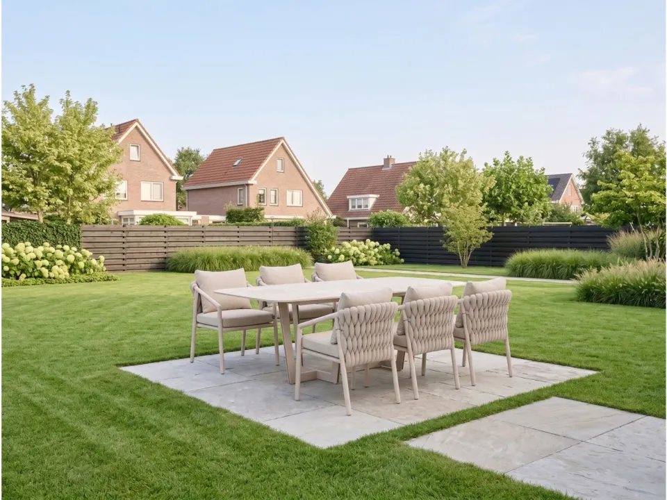 Suns Sato dining tuinstoel taupe, foto 3