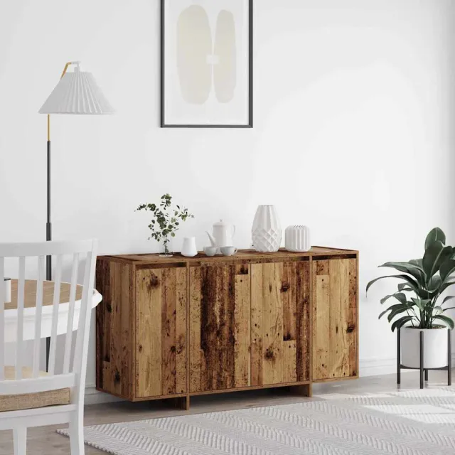 vidaXL Dressoir Oudhout 135 x 41 x 75 cm Bewerkt hout bruin, foto 2