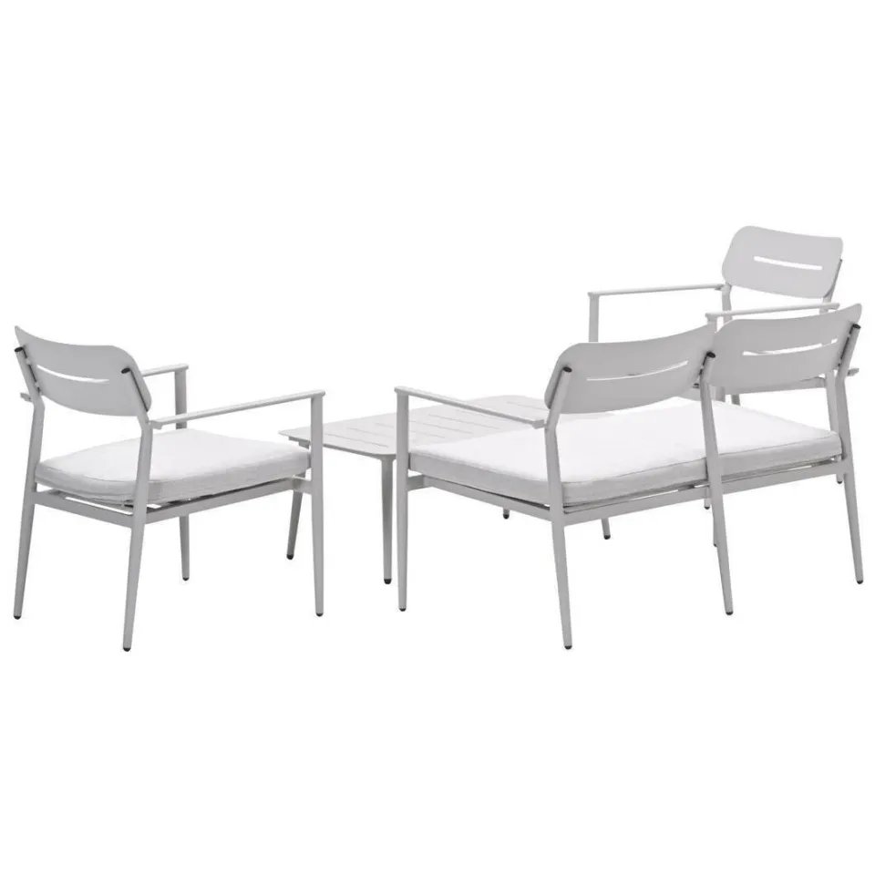 Garden Impressions Morella loungeset 4-delig wit, foto 4