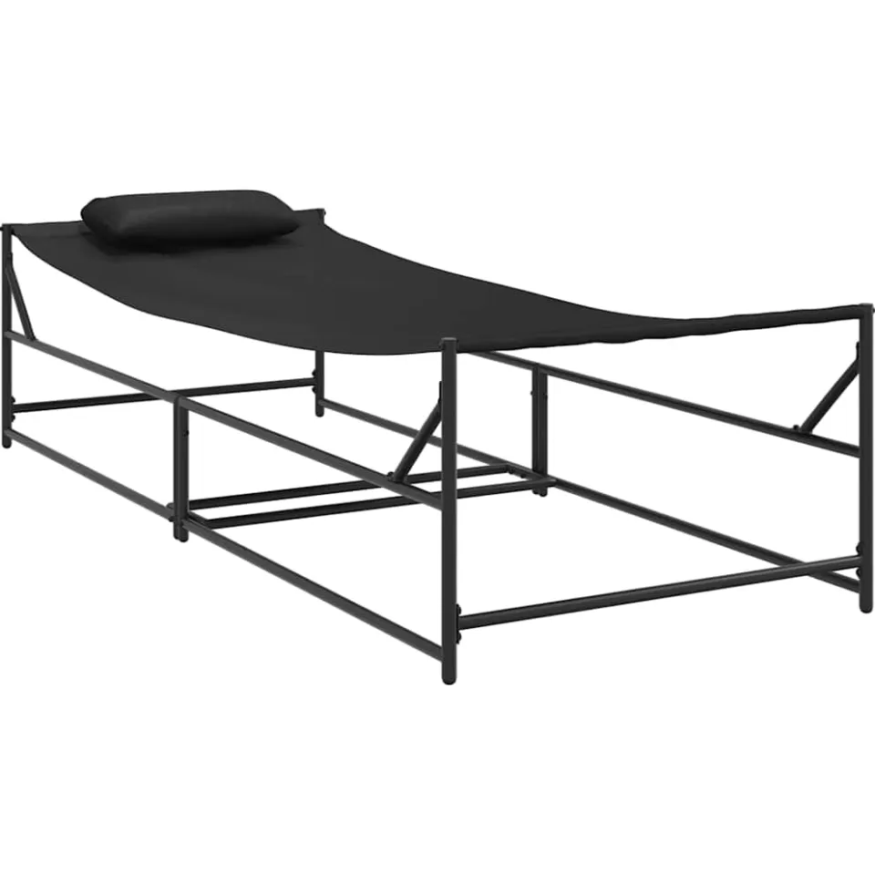 vidaXL Tuin Zonnebed 2 st Antraciet Gepoedercoat staal Anthraciet